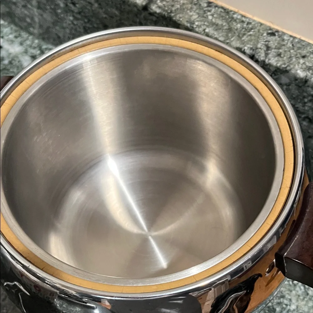 Elegant Stainless Penguin hit and cold server  with Dark Brown Handles